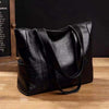Women's Leather Shoulder Bag with Spacious Side Pockets