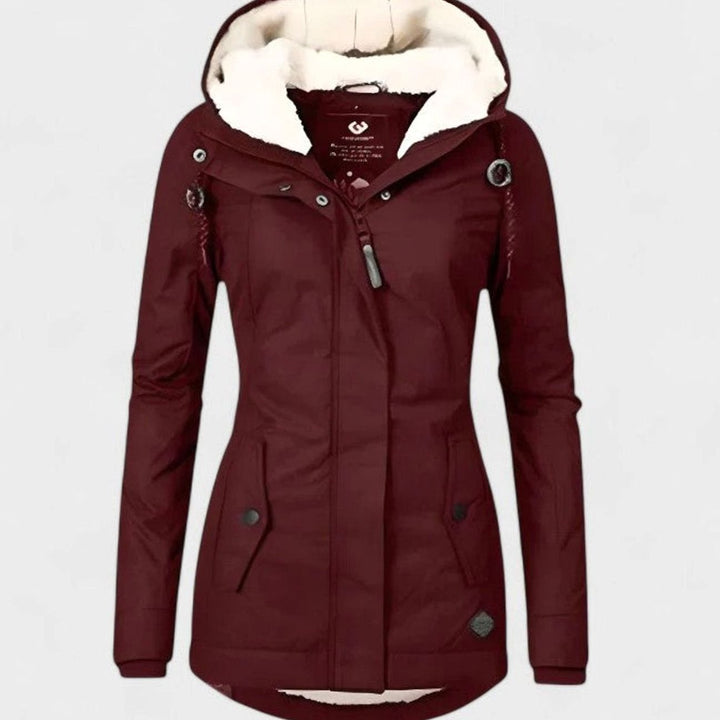 Women's Winter Coat with Fleece Lining and Hood – Waterproof