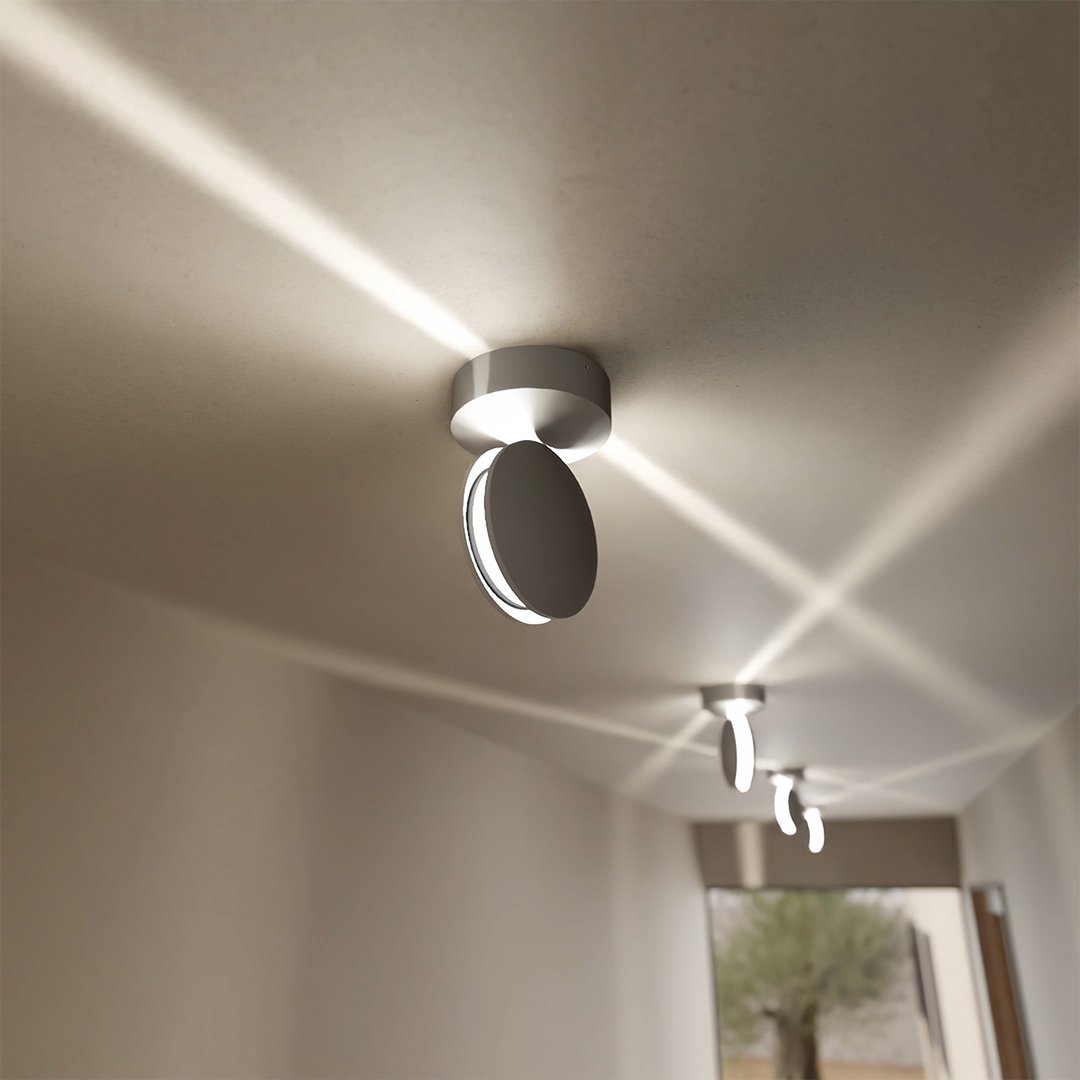 LED Wall Light with Spot Function | 360° Rotating Head | Square Light Cone
